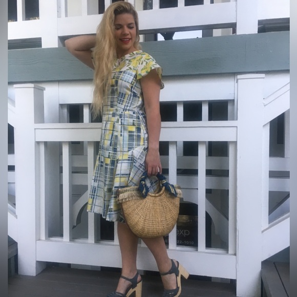 Custom made Lemon Plaid Summer Dress - Picture 3 of 13